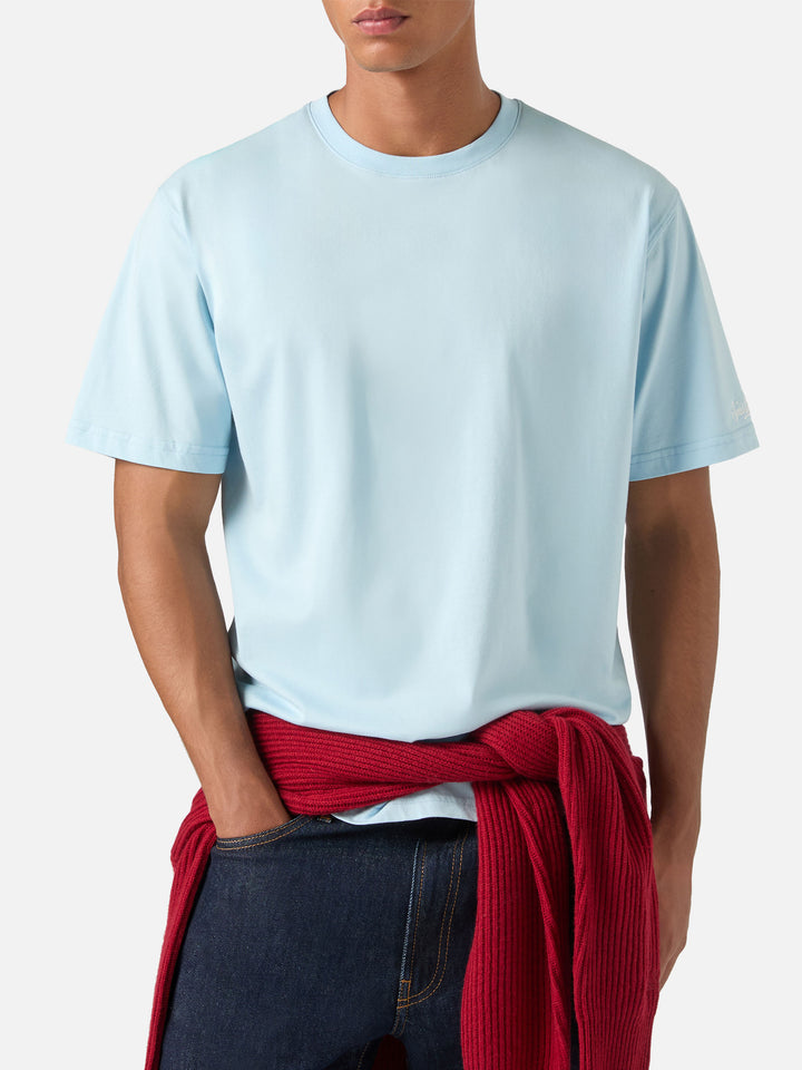 Ligera blue Cada camiseta de algodón 