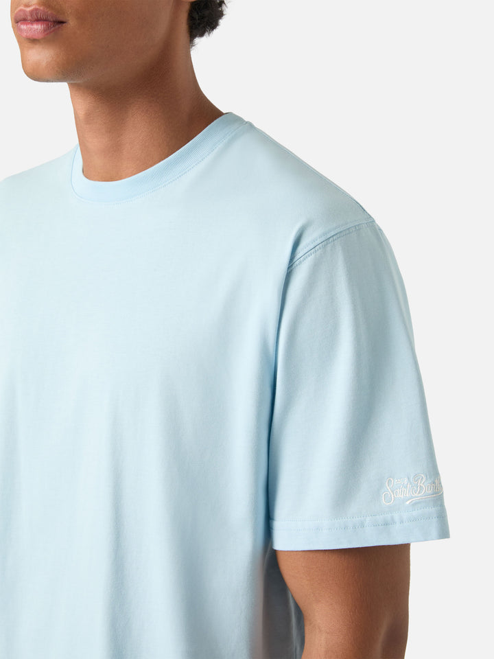 Ligera blue Cada camiseta de algodón 