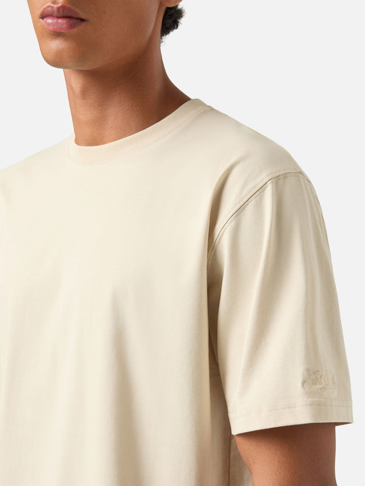 Camiseta de algodón Beige Every 
