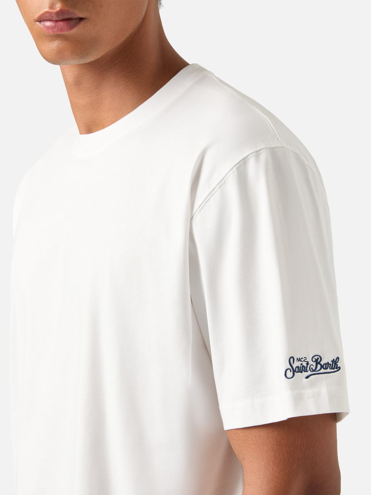 Weißes Baumwoll-T-Shirt Every 