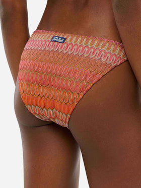 Raschel knit classic bikini Seline Elea with wave pattern