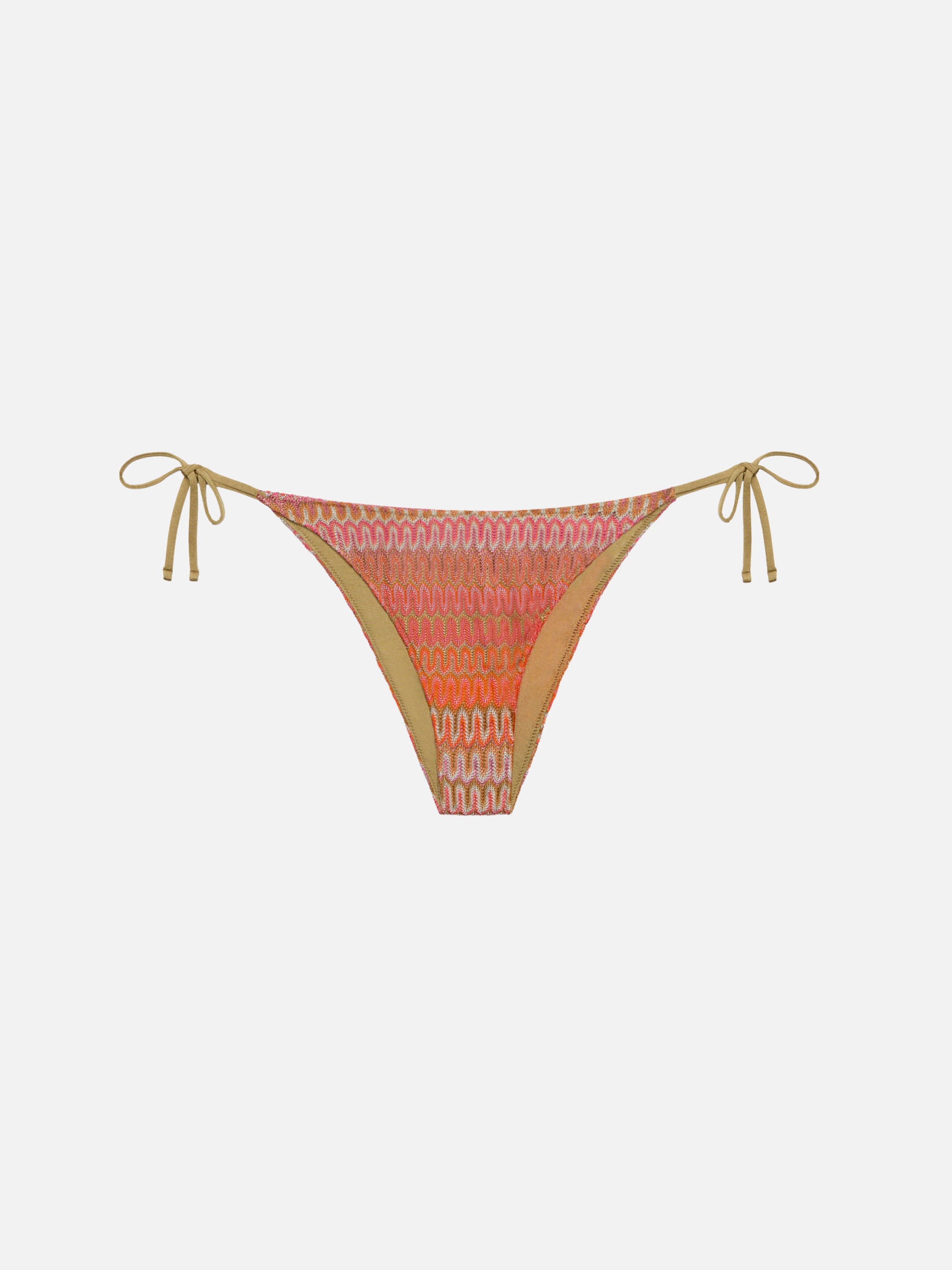 Elea swim briefs in orange raschel fabric - MC2 Saint Barth