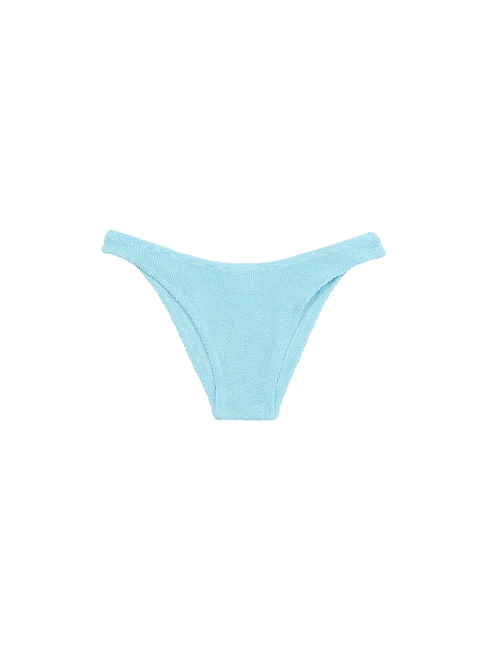 Woman light blue classic crinkle swim briefs Elise - MC2 Saint Barth