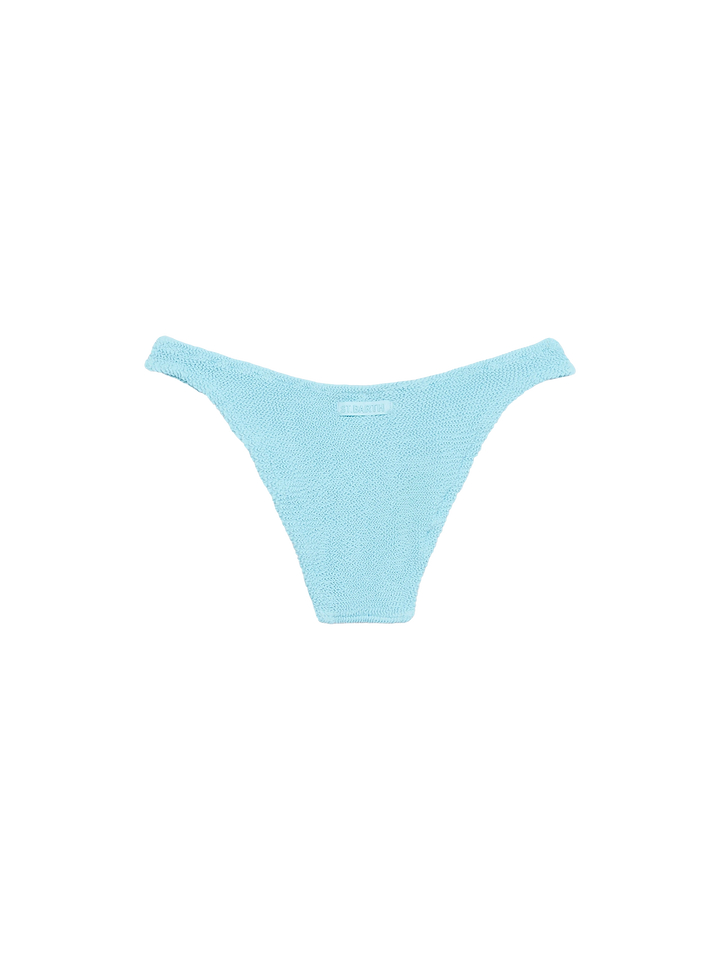 Woman light blue classic crinkle swim briefs Elise - MC2 Saint Barth
