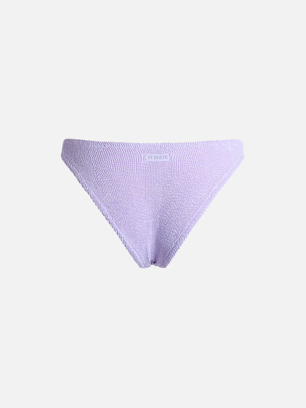 Slip da mare donna classico stropicciato lilla Elise