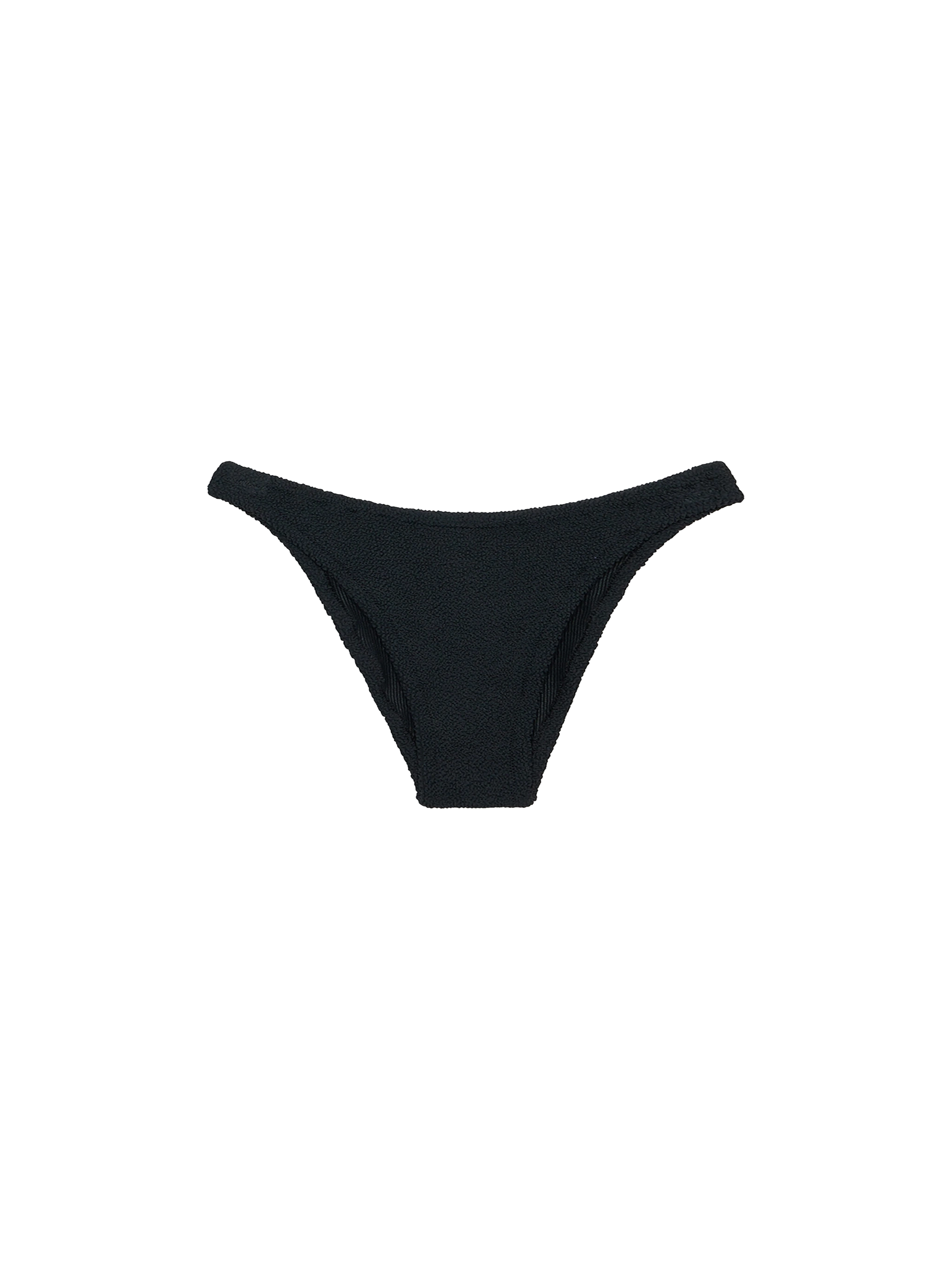Woman black classic crinkle swim briefs Elise - MC2 Saint Barth