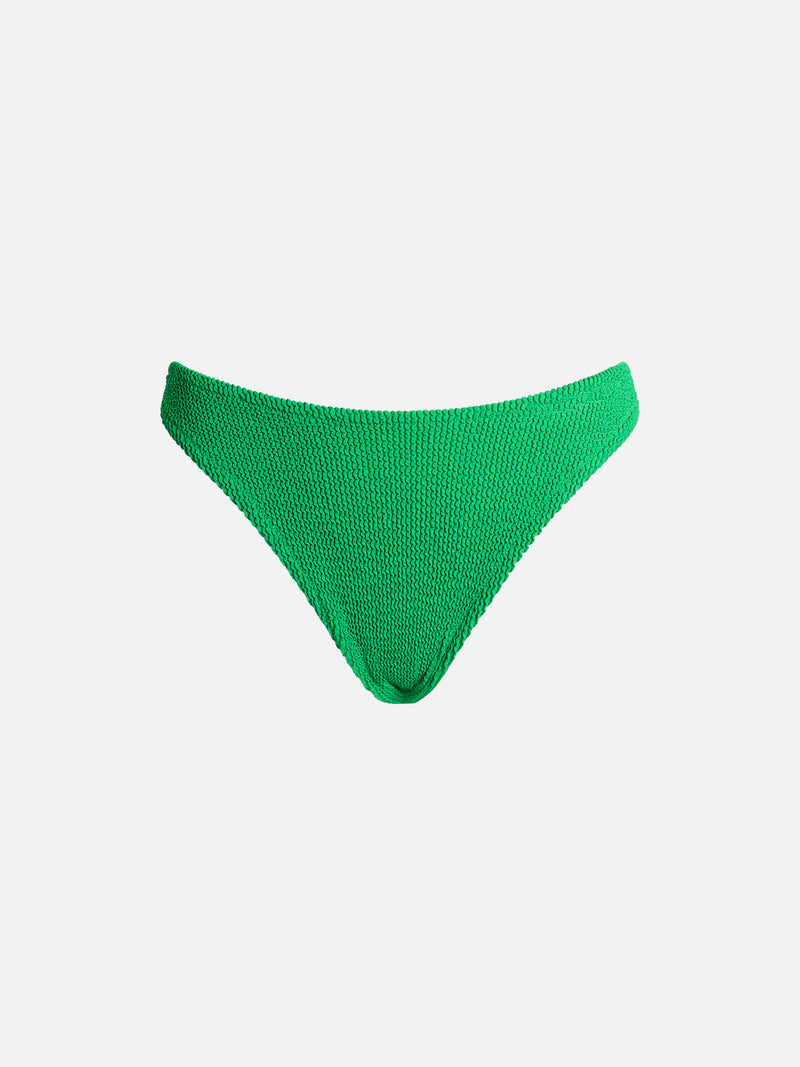 Slip da bagno da donna classico verde crinkle Elise