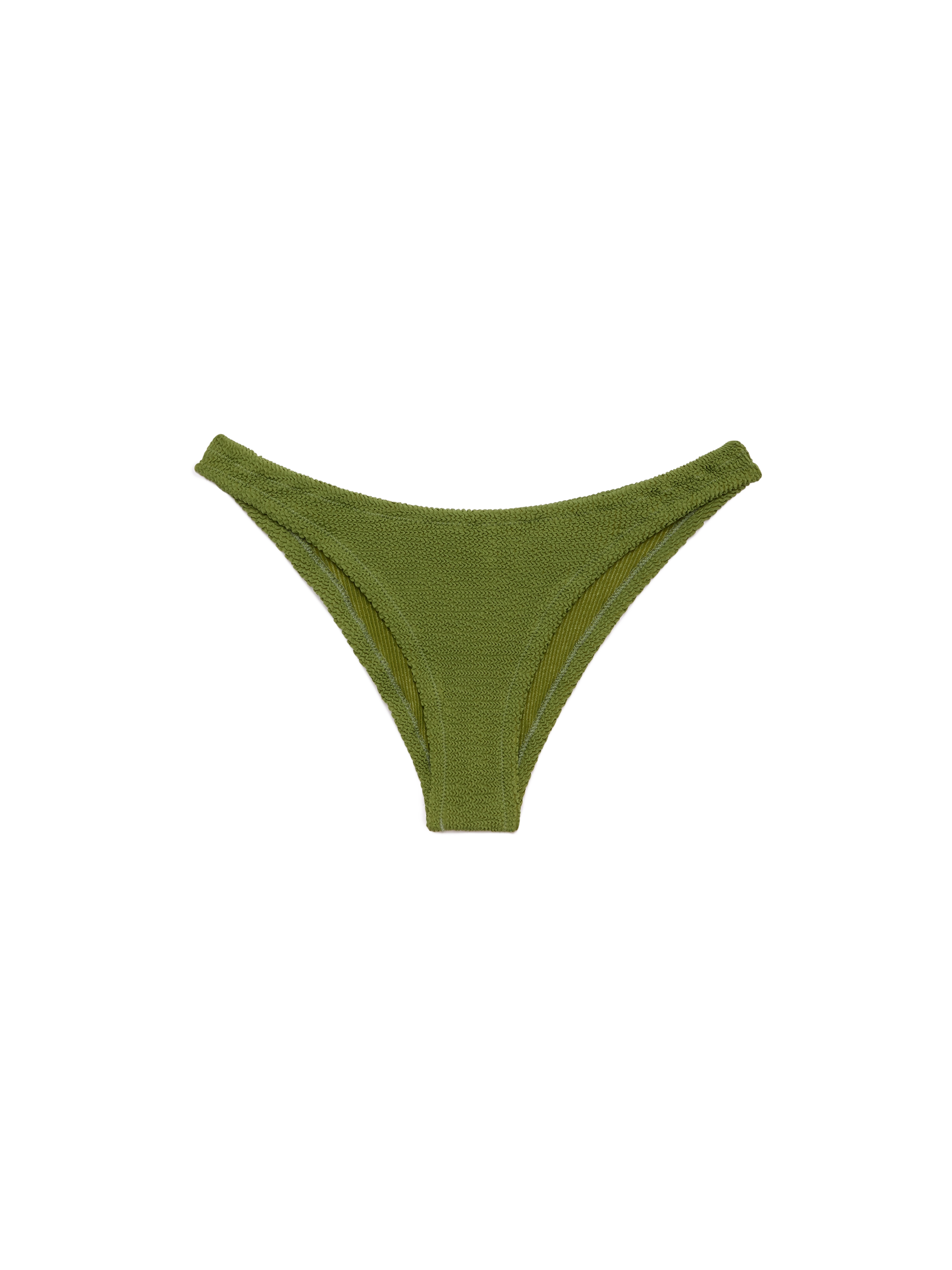 Elise classic military green crinkle swim briefs - MC2 Saint Barth