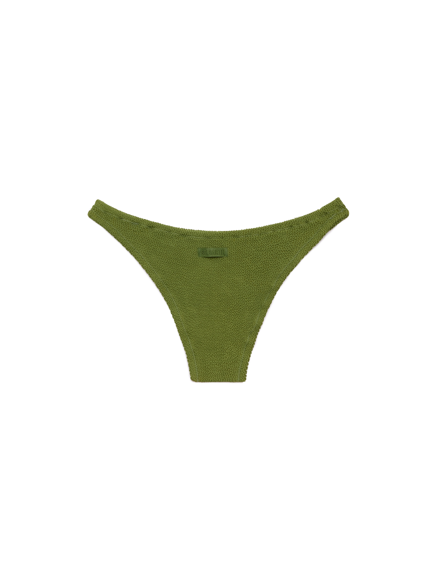 Elise classic military green crinkle swim briefs - MC2 Saint Barth