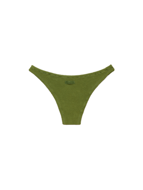 Elise classic military green crinkle swim briefs - MC2 Saint Barth