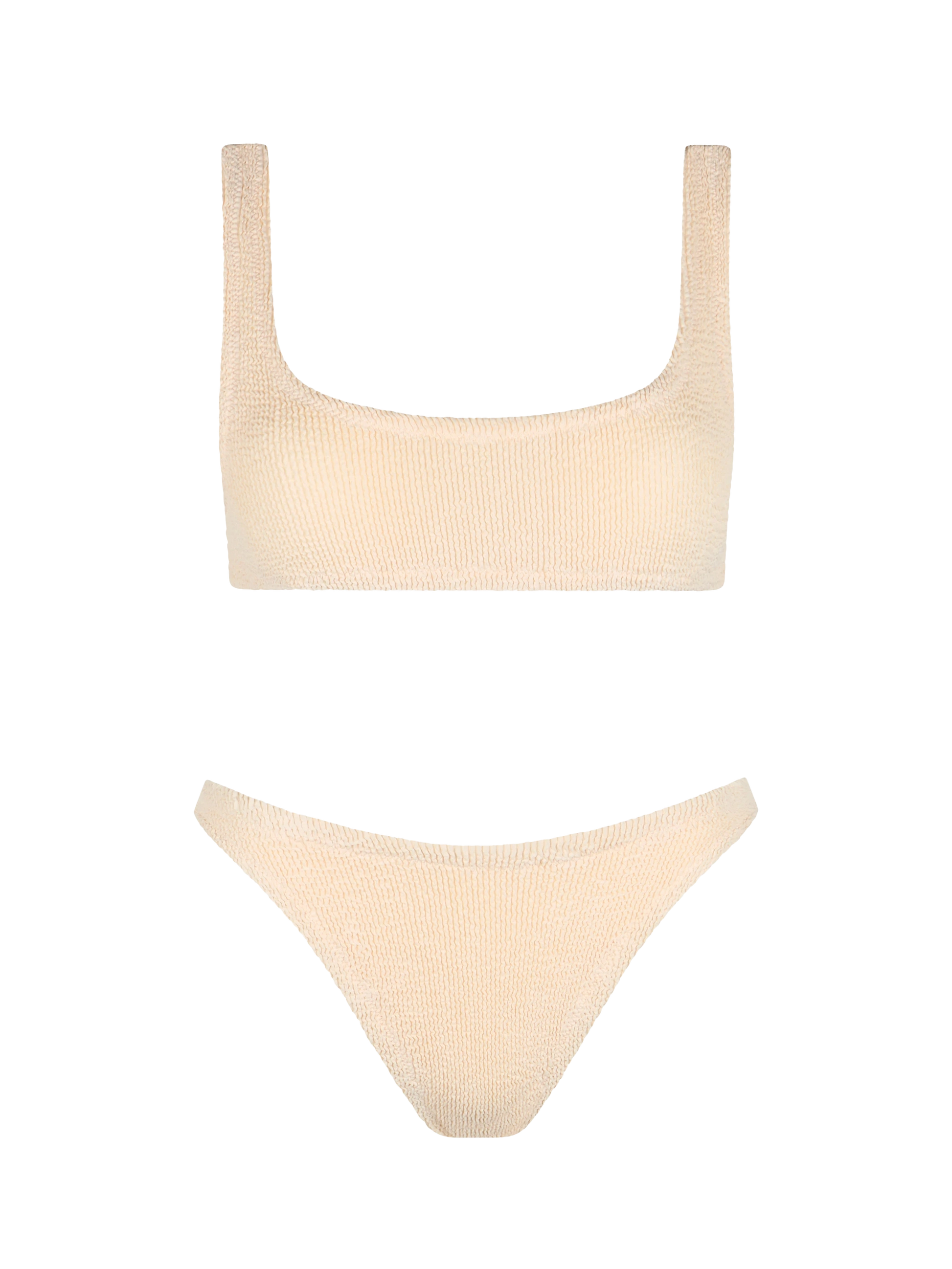Beige crinkle bralette bikini Naima Elise - MC2 Saint Barth