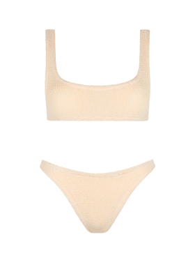 Beige crinkle bralette bikini Naima Elise - MC2 Saint Barth