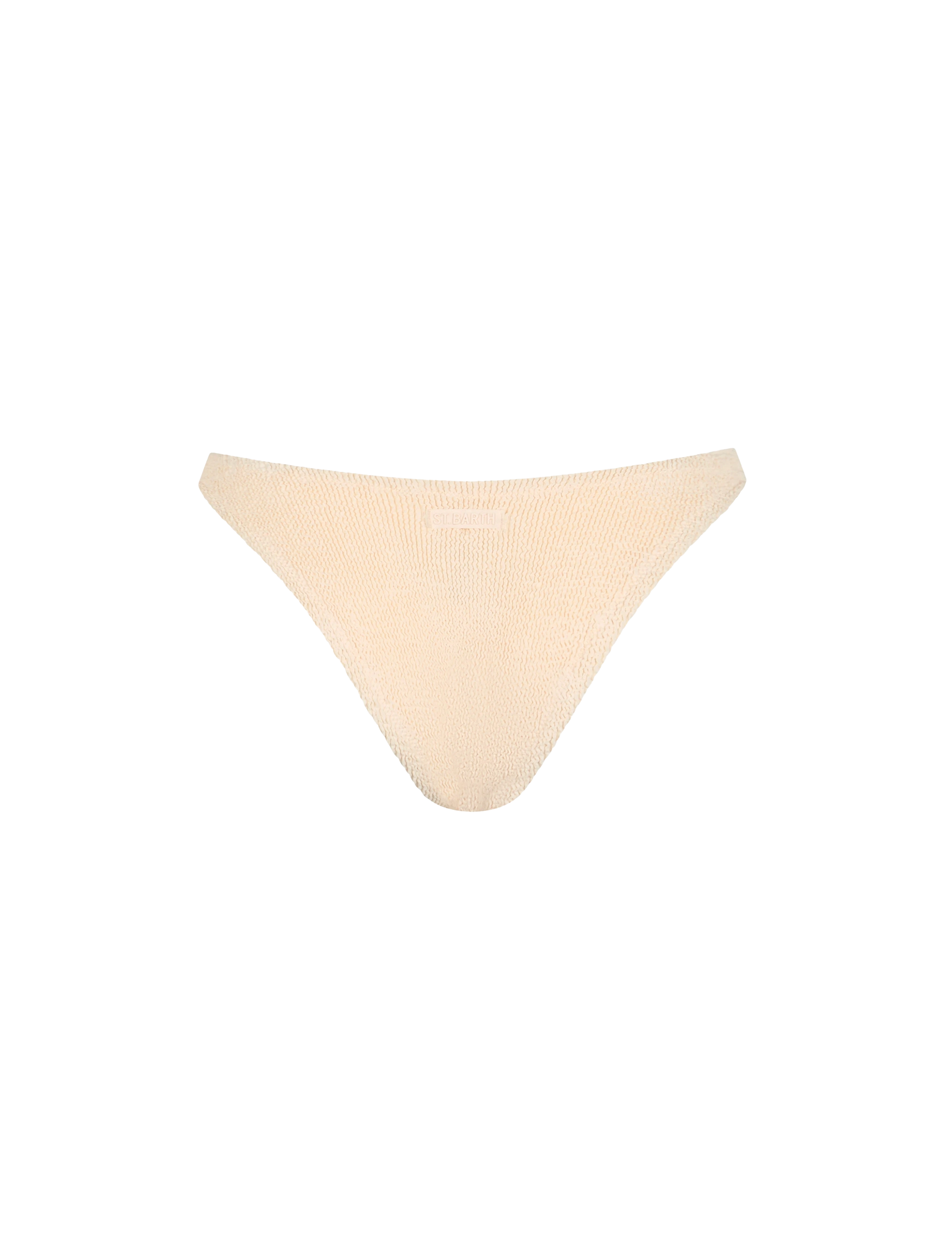 Elise classic beige crinkle swim briefs - MC2 Saint Barth