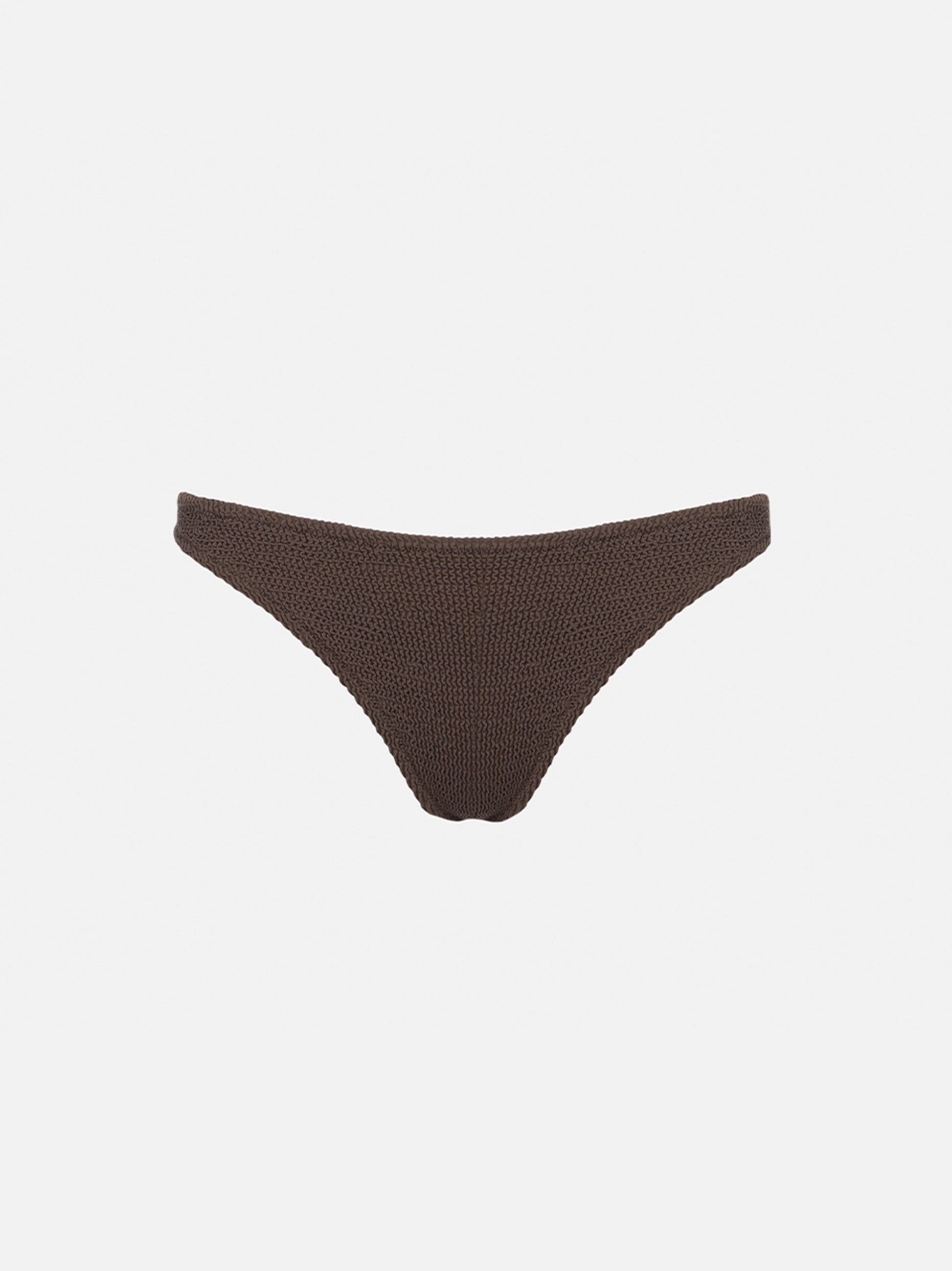 Elise classic brown crinkle swim briefs - MC2 Saint Barth