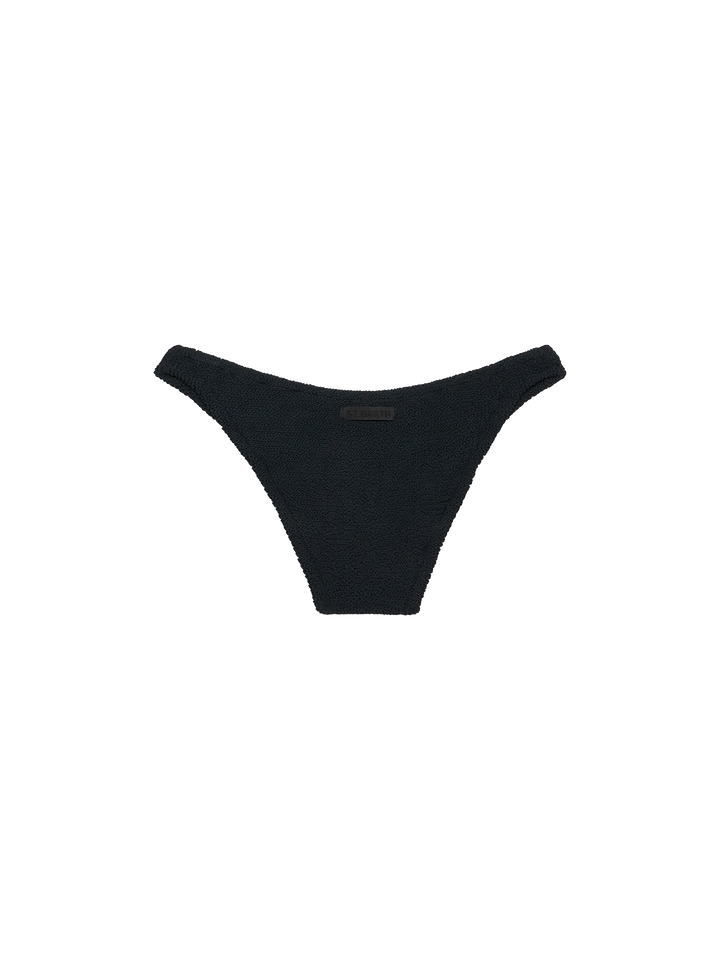 Elise classic black crinkle swim briefs - MC2 Saint Barth