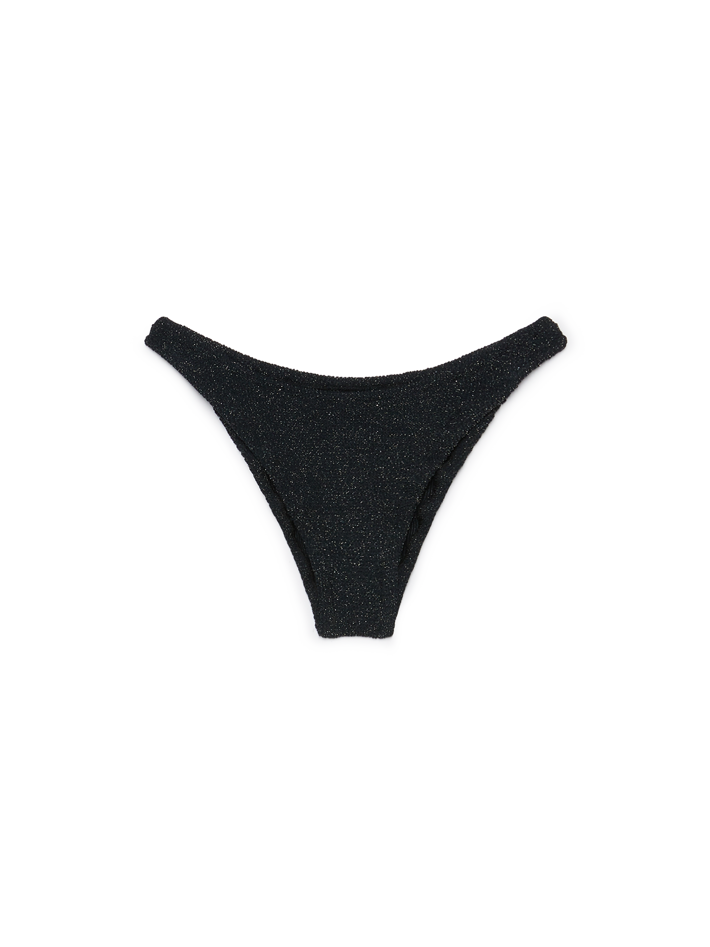 Elise classic black crinkle lurex swim briefs - MC2 Saint Barth