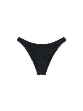 Elise classic black crinkle lurex swim briefs - MC2 Saint Barth