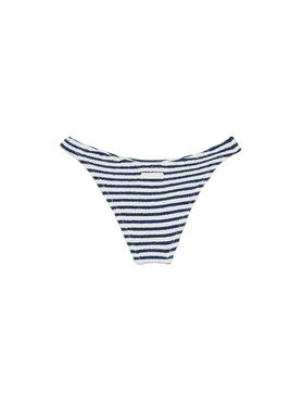 Elise classic crinkle swim briefs with striped print - MC2 Saint Barth