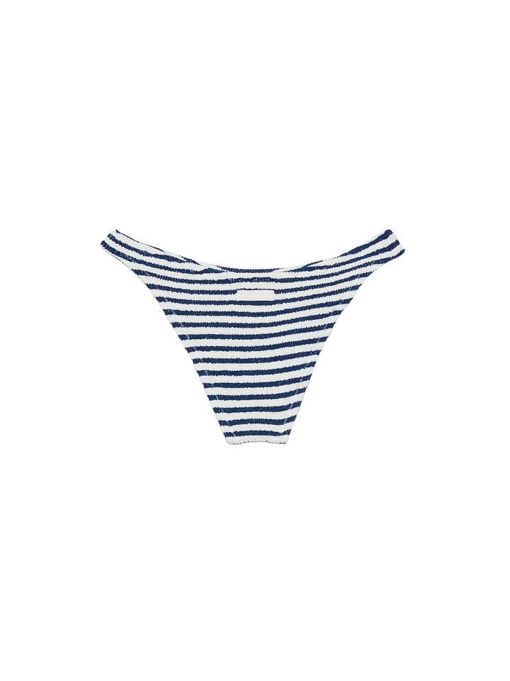 Elise classic crinkle swim briefs with striped print - MC2 Saint Barth