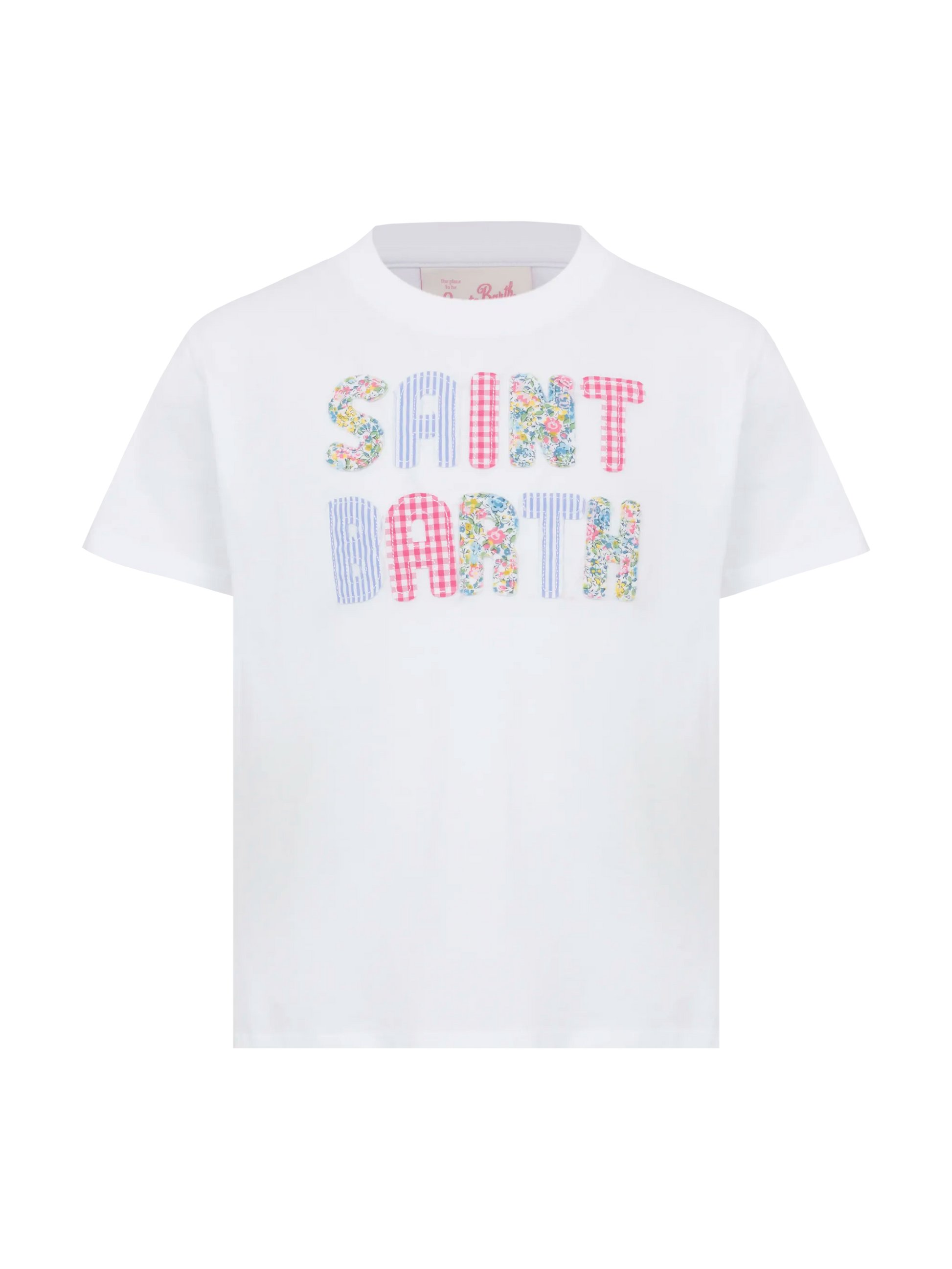 Elly cotton jersey crewneck t-shirt with Saint Barth patch - MC2 Saint Barth