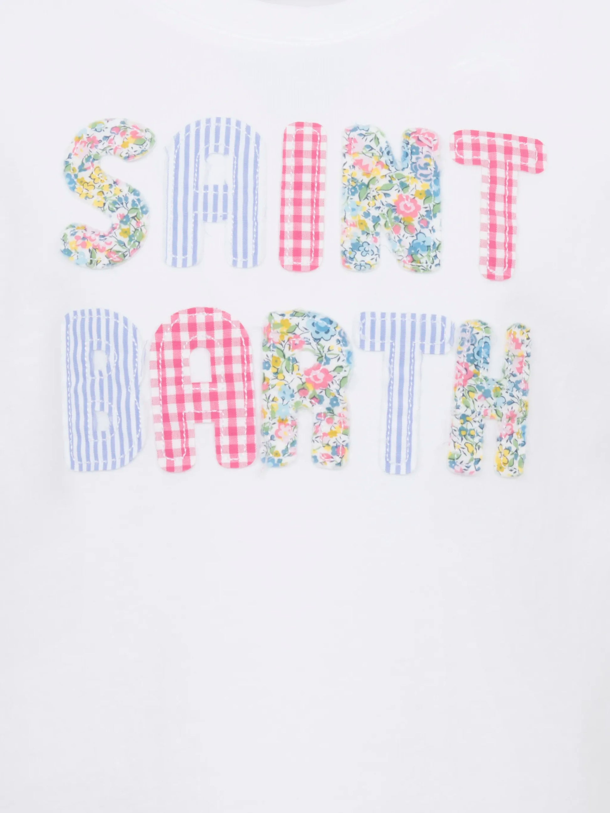 Elly cotton jersey crewneck t-shirt with Saint Barth patch - MC2 Saint Barth