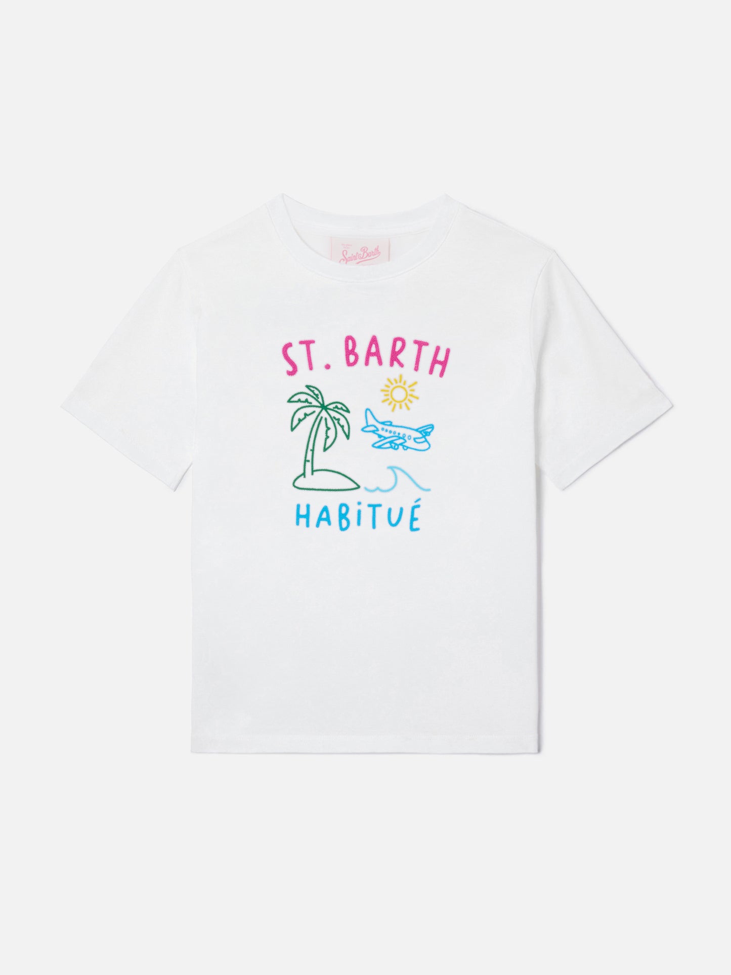 T-shirt Portland Jr con ricamo Habitué su fronte e retro