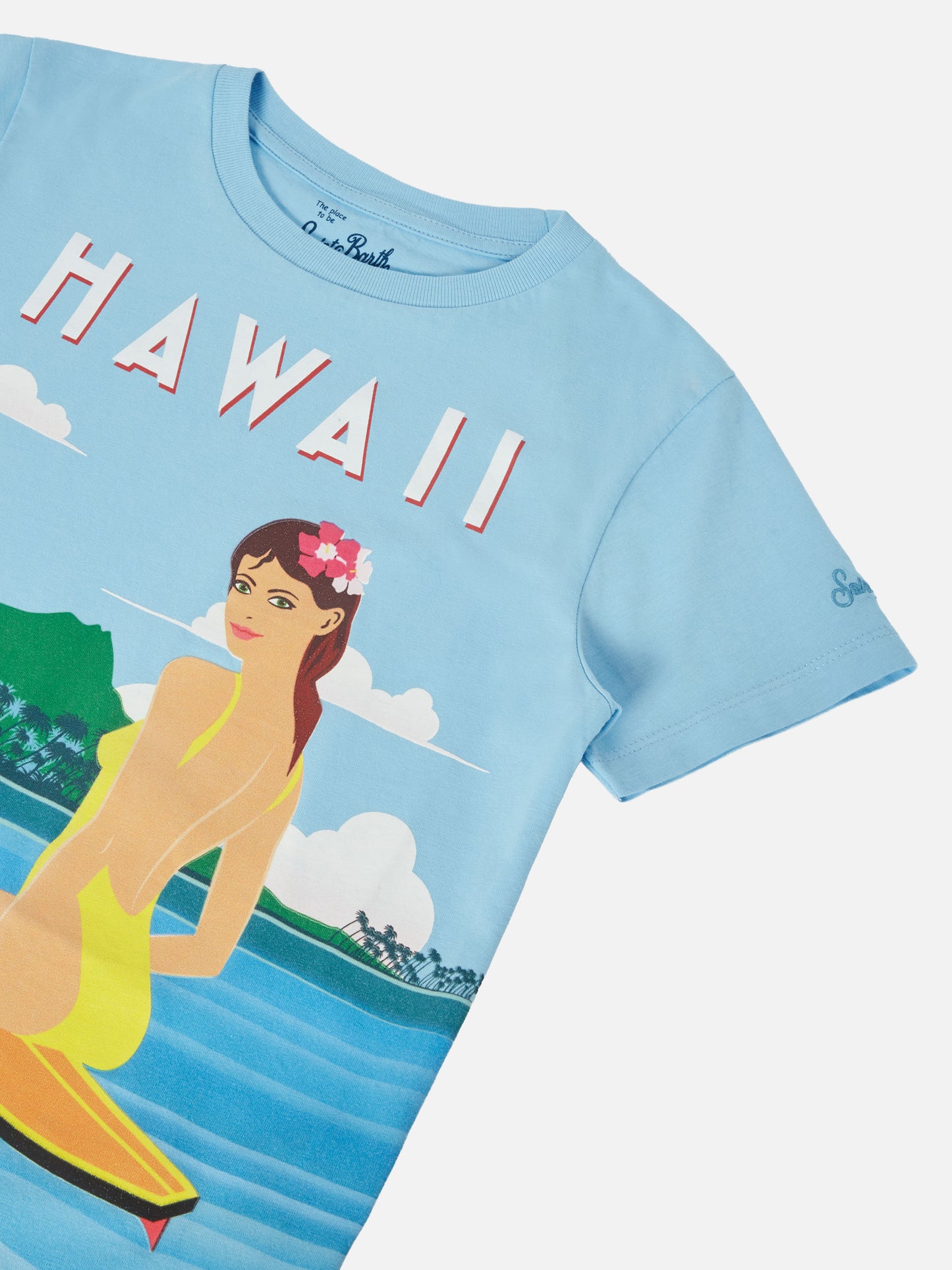 T-shirt Elly in cotone con stampa Hawaii