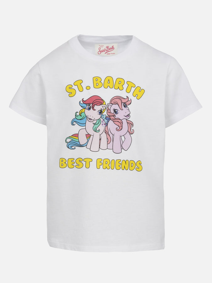 Mc2 Saint Barth T-shirt bambina girocollo in jersey di cotone Elly con stampa Barbie | EDIZIONE SPECIALE IL MIO LITTLE PONY