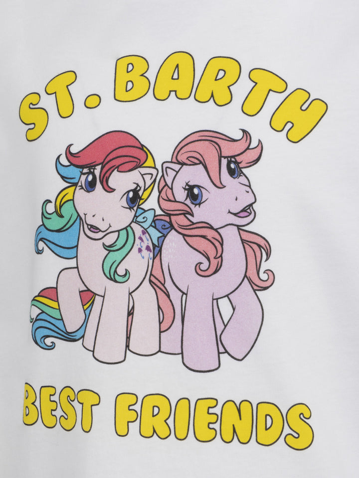 Girl cotton jersey crewneck t-shirt Elly with my Little Pony print | MY LITTLE PONY SPECIAL EDITION - MC2 Saint Barth