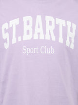 T-shirt girocollo da bambina in jersey di cotone Elly con stampa St. Barth