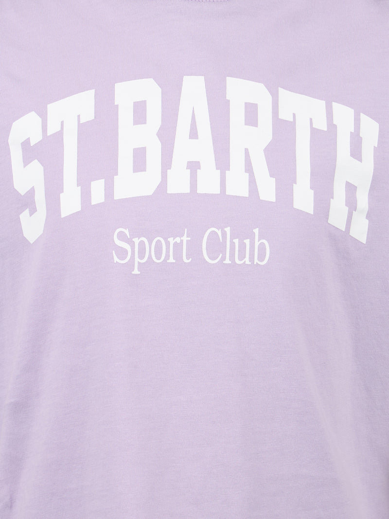 T-shirt girocollo da bambina in jersey di cotone Elly con stampa St. Barth