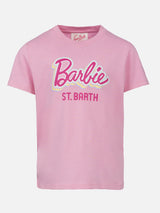 Girl cotton jersey crewneck t-shirt Elly with Barbie print | BARBIE SPECIAL EDITION