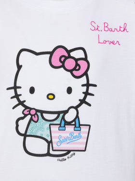 Elly cotton jersey crewneck t-shirt with Hello Kitty print | HELLO KITTY SPECIAL EDITION - MC2 Saint Barth