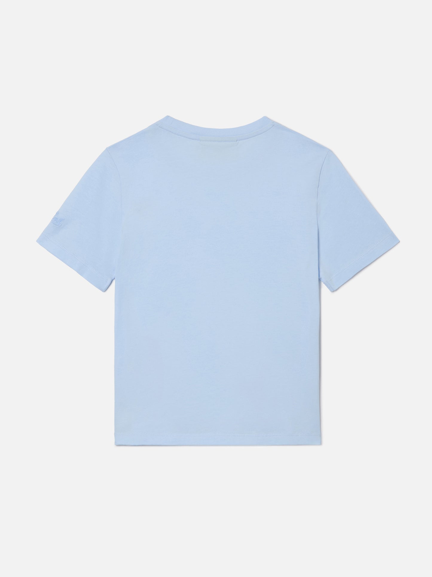 T-shirt Elly azzurra con ricamo Viziata da papà