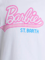 T-shirt girocollo da bambina in jersey di cotone Elly con stampa Barbie Saint Barth | EDIZIONE SPECIALE BARBIER