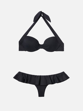 Bikini a bralette nero Emanuelle Orion
