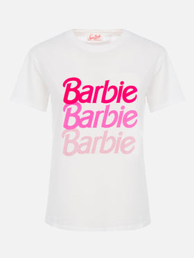 Damen-T-Shirt Emilie aus Baumwolljersey mit Rundhalsausschnitt und Barbie-Logo-Aufdruck | BARBIE SPECIAL EDITION