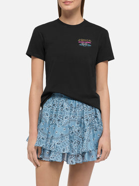 Emilie cotton t-shirt with Brillo senza bere embroidery | INSULTI LUMINOSI SPECIAL EDITION - MC2 Saint Barth