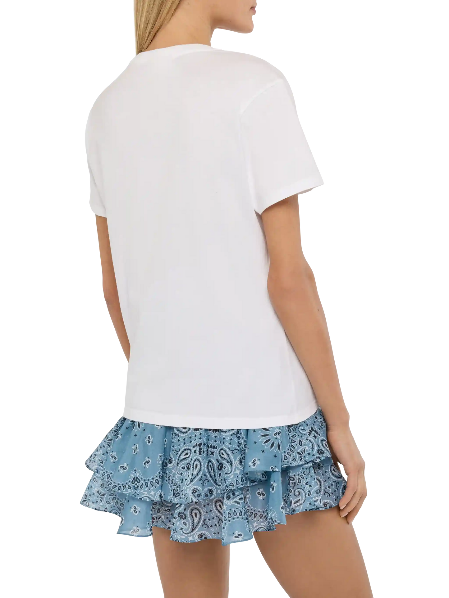 Emilie cotton t-shirt with - mariti + mojiti embroidery - MC2 Saint Barth
