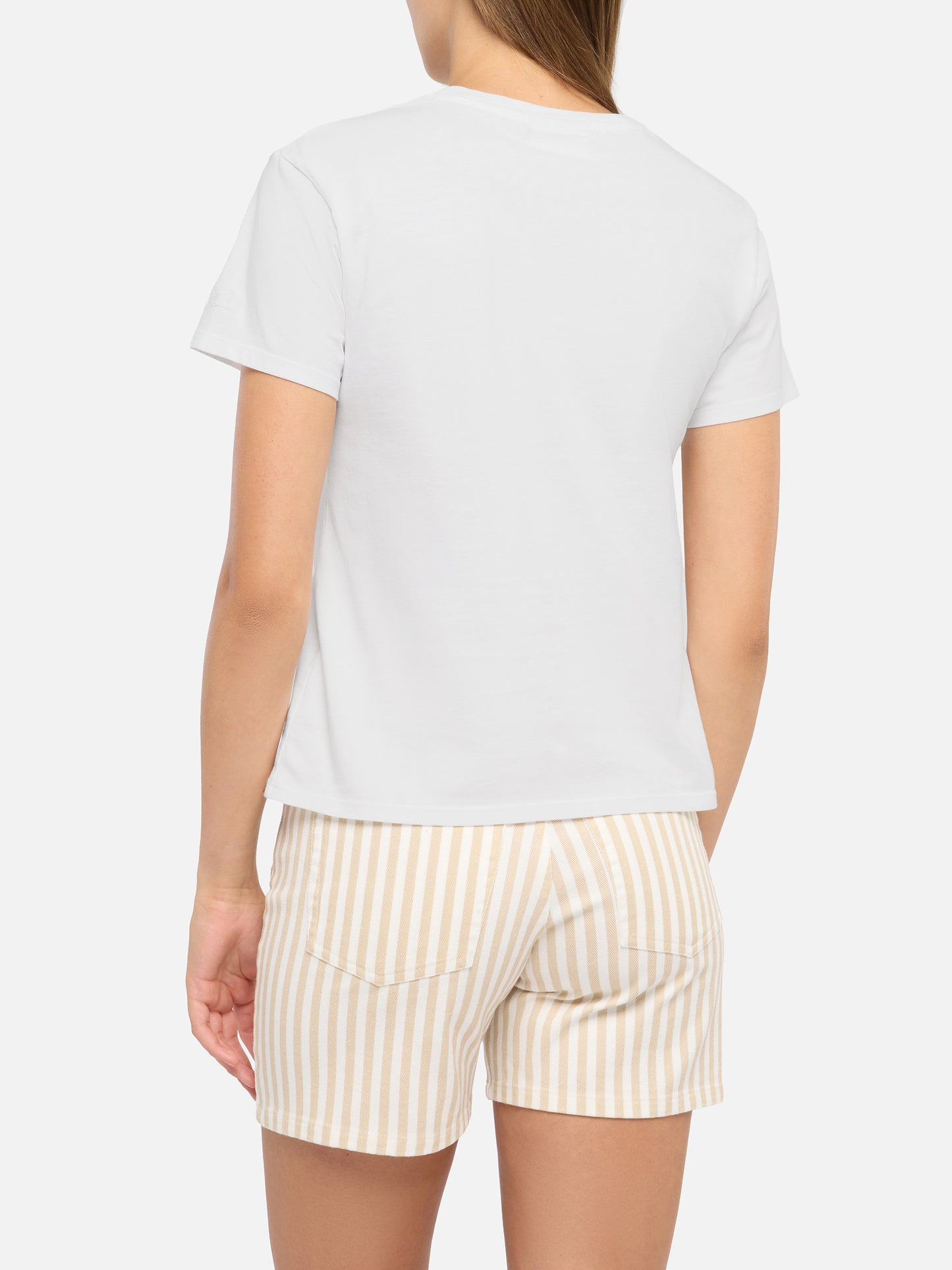 Emilie cotton t-shirt with Sto 'na favola embroidery