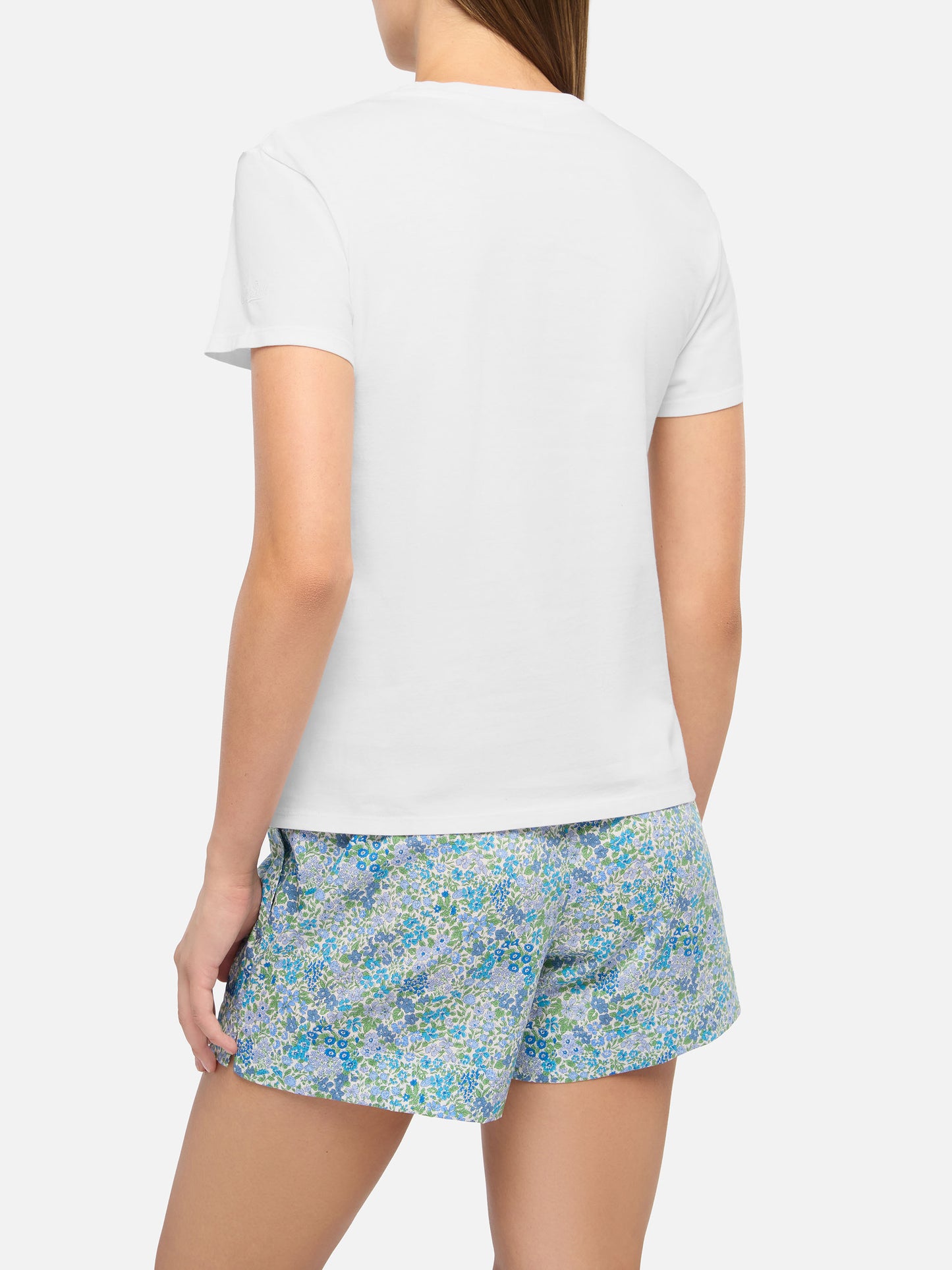 Emilie t-shirt in cotone con ricamo Reggo solo alcool