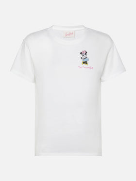 Emilie cotton t-shirt with Minnie Yes, I'm perfect embroidery | DISNEY© SPECIAL EDITION