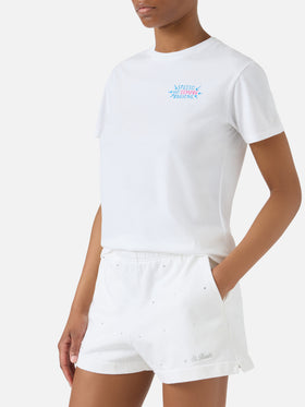 T-shirt Emilie bianca con ricamo Spesso ho sempre ragione