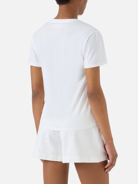 T-shirt Emilie bianca con ricamo Spesso ho sempre ragione
