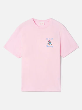 T-shirt Emilie rosa con stampa Minnie e ricamo St. Barth Shopping | Special edition