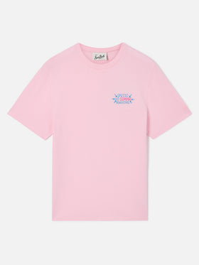 Emilie t-shirt in pink with Spesso ho sempre ragione embroidery