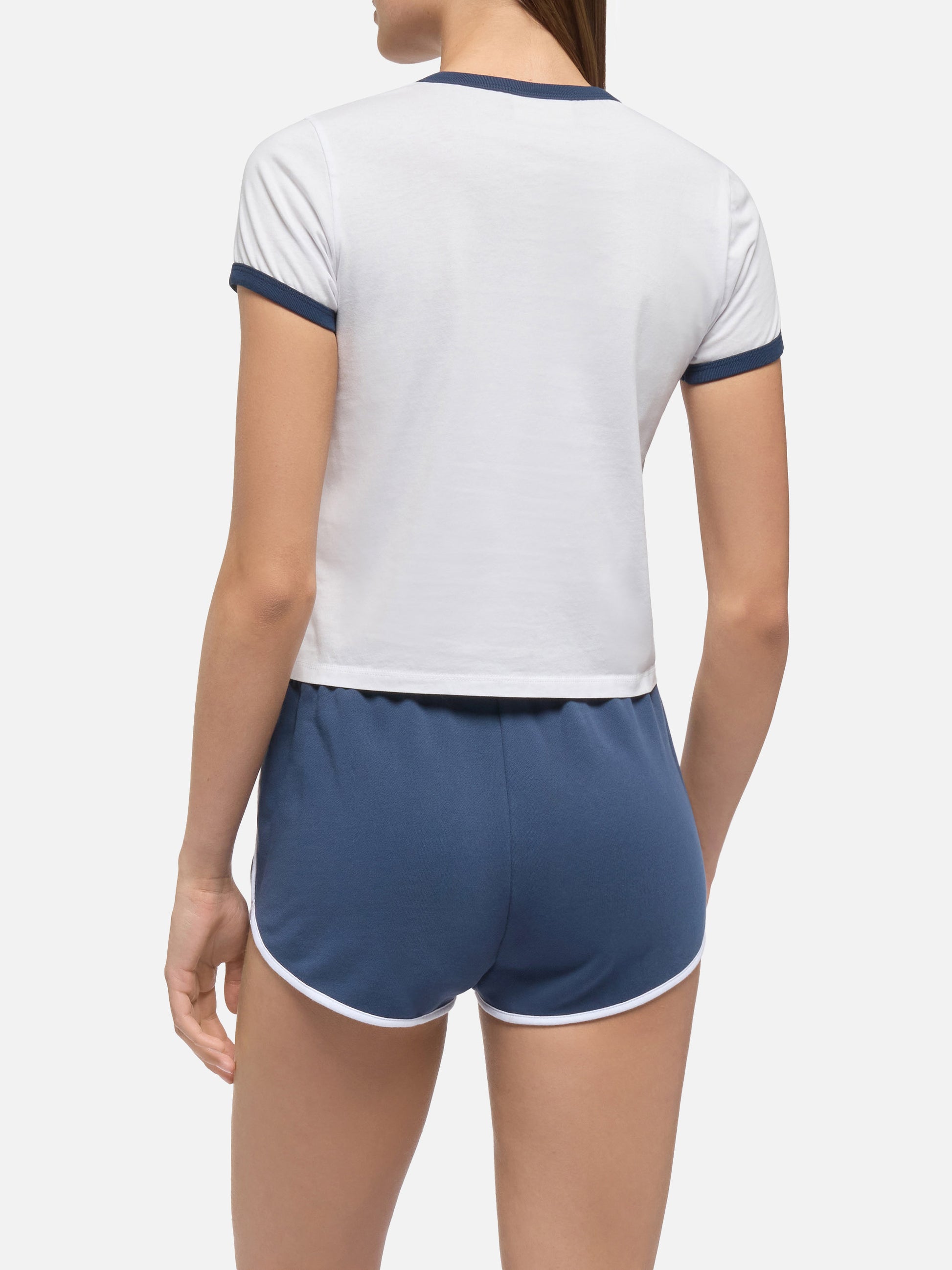 Emilie cotton t-shirt Ewith St. Barth beach club print - MC2 Saint Barth