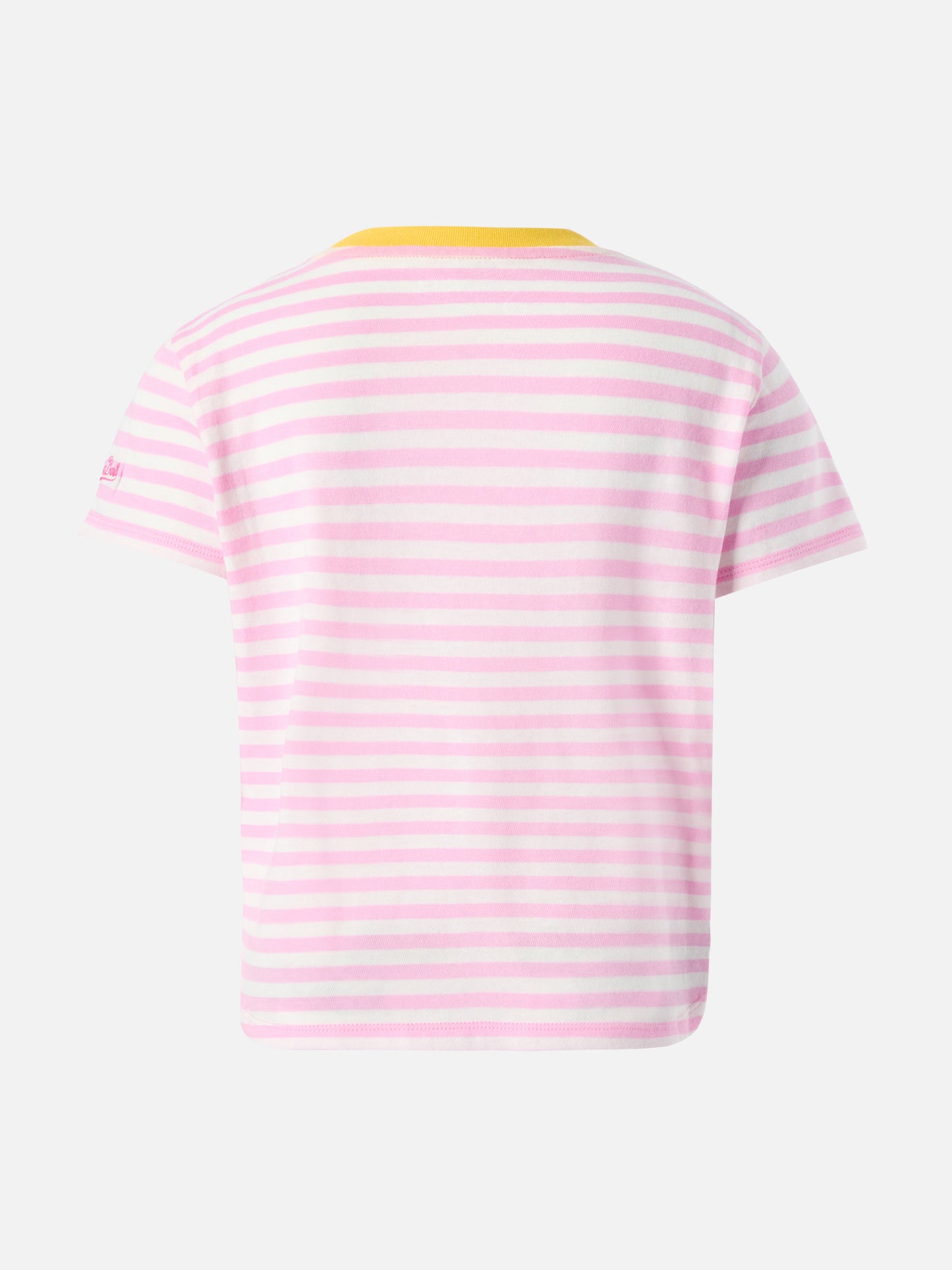 Emma Baumwoll-T-Shirt mit Streifenmuster und St. Barth Princess-Stickerei