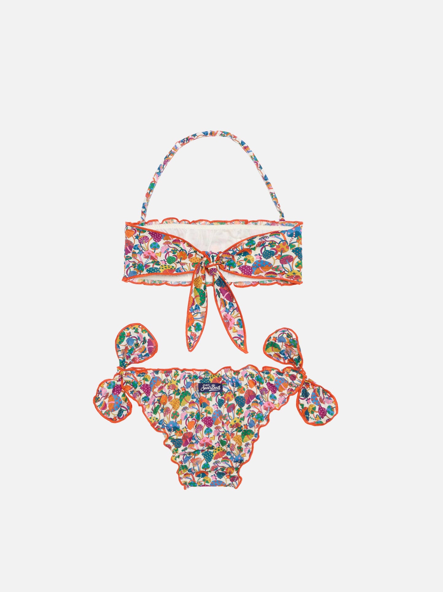 Girl bandeau bikini with Liberty print | Made with Liberty fabric