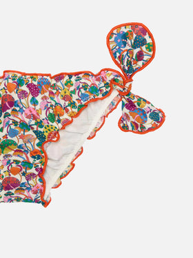 Girl bandeau bikini with Liberty print | Made with Liberty fabric